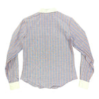 Fancy Free Vintage 70s Striped Blouse Girls 7 Blue Red White NWT - take2supply