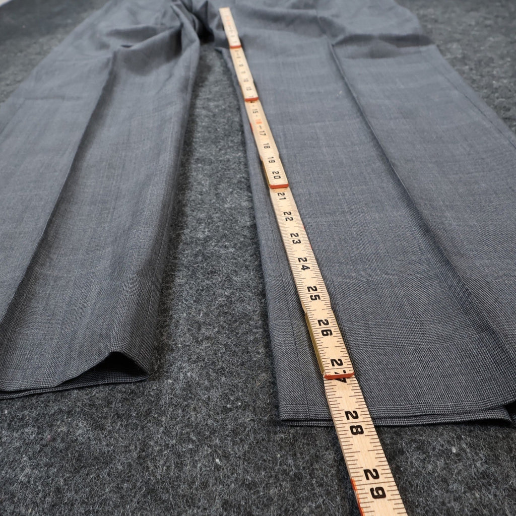 J. Hilburn Dress Pants Mens W42 Grey Wool Vitale Barberis Canonico Slacks - take2supply