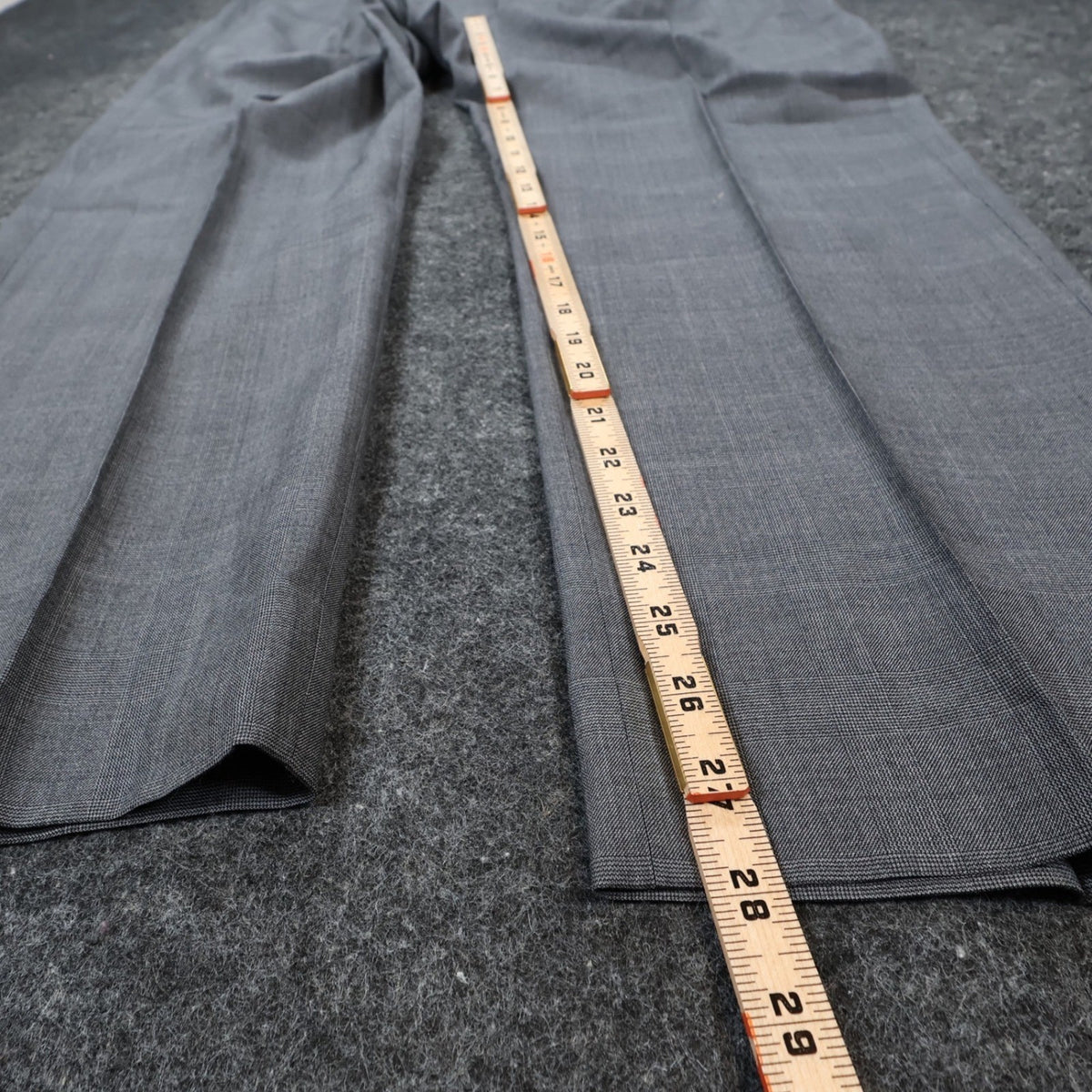 J. Hilburn Dress Pants Mens W42 Grey Wool Vitale Barberis Canonico Slacks - take2supply