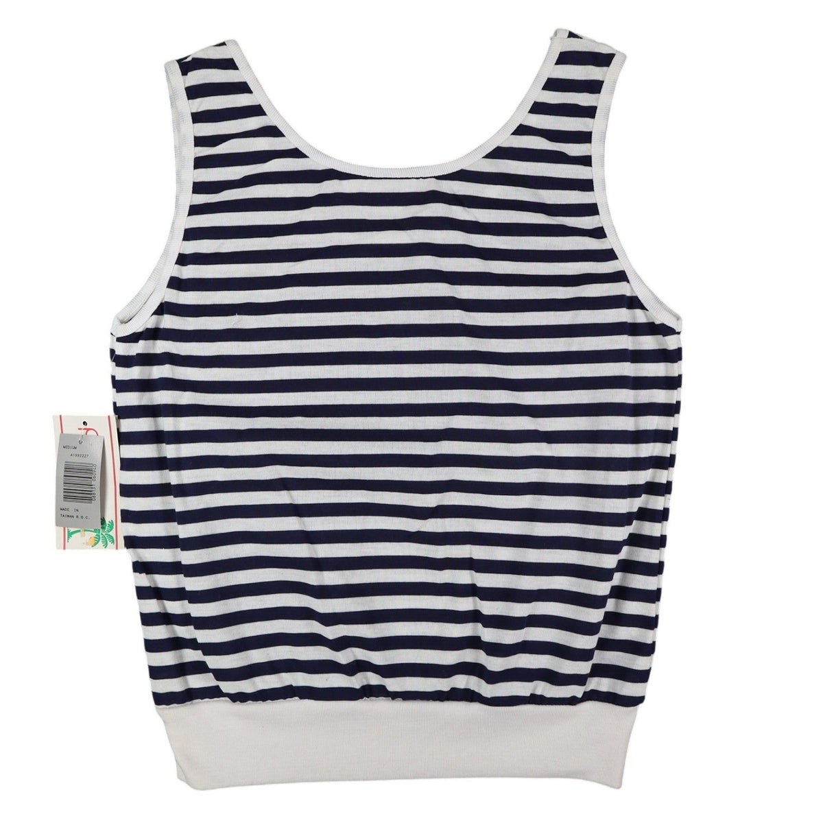 Palmetto's Striped Tank Top Womens Medium Vintage Deadstock Navy White A1992227 - take2supply