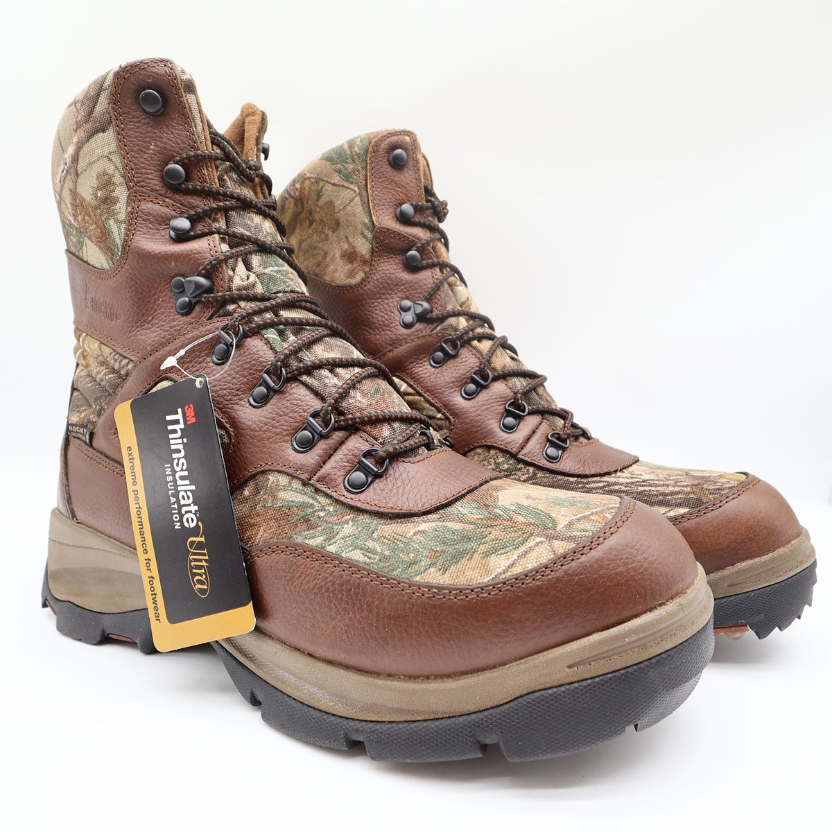 Rocky ErgoTuff Hunting Boots Mens 13 Camo Waterproof Insulated New FQ0004764 - take2supply