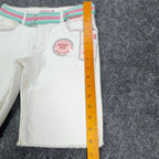 Levi's Y2K Bermuda Shorts Girls 12 White Denim NWT Deadstock - take2supply