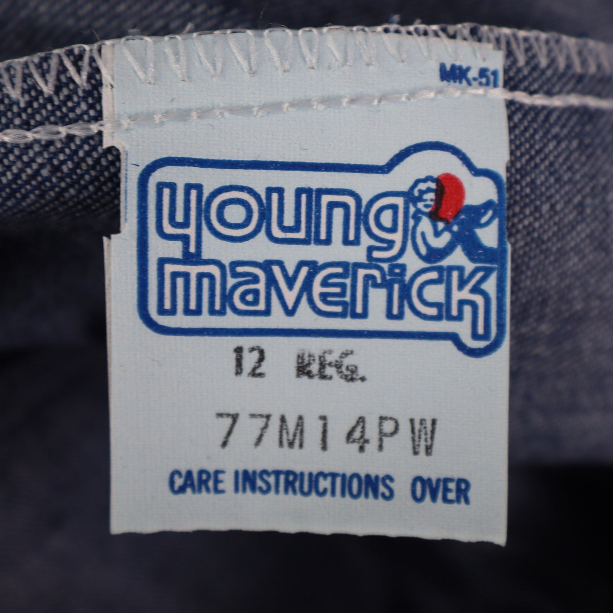 Young Maverick Vintage Girls 12 Reg Blue Straight Leg Jeans NWT - take2supply