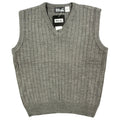 D'Avila Vintage Y2K Sweater Vest Mens Medium Gray Acrylic NWT C528 - take2supply