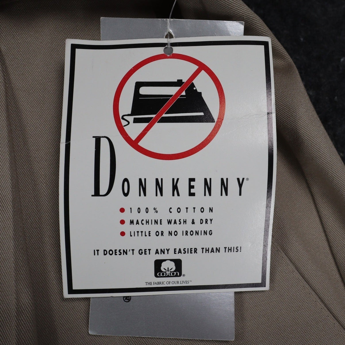 Donnkenny Pleated Trousers Womens 10 Vintage 90s Khaki Cotton Belted Chinos USA - take2supply