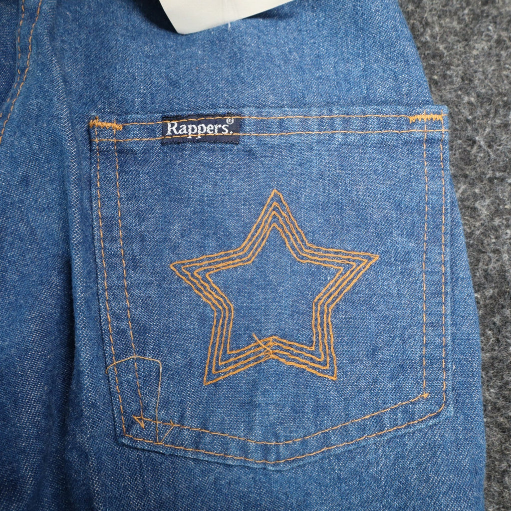 DeeCee Rappers Vintage 70s Flare Jeans Boys 14 W25 L28.5 Blue Cotton USA NWT - take2supply