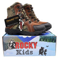 Rocky Hunting Boots Kids 3.5M Brown Camo 800g Thinsulate Waterproof FQ0003710 - take2supply