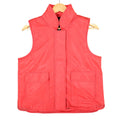 Selene Sport Puffer Vest Mens Medium Vintage 90s Red Fleece Lined Vinyl C1096 - take2supply