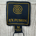 F/X Fusion Quarter Zip Sweater Mens Medium Putty Cotton Sandwash NWT C692 - take2supply