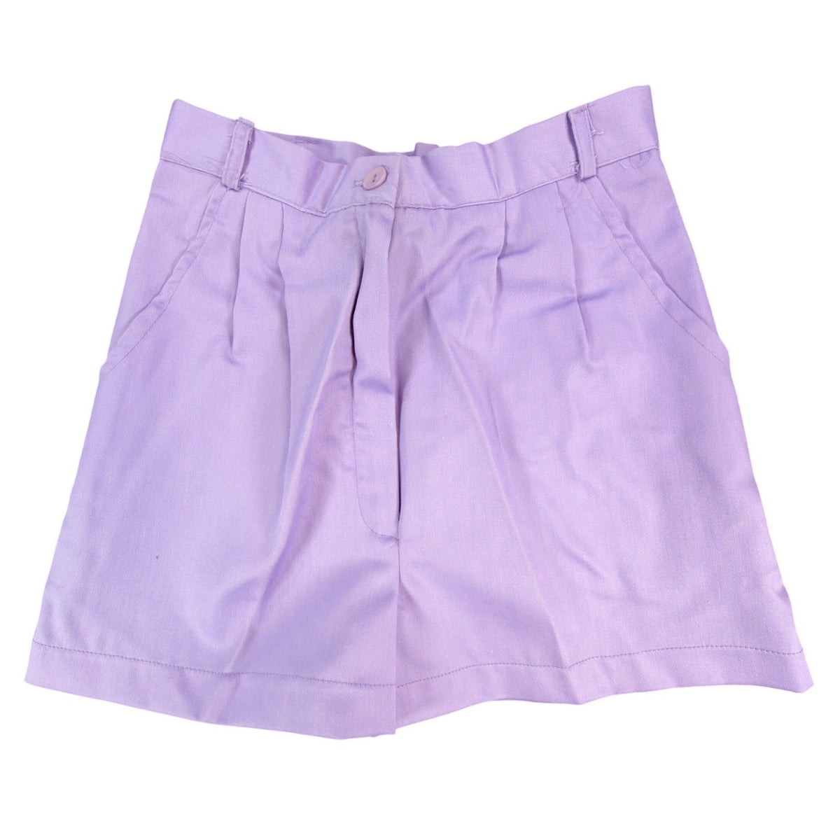 Gazelle Shorts Womens 3/4 Lavender Vintage Pleated High Waist 80s USA NWT - take2supply