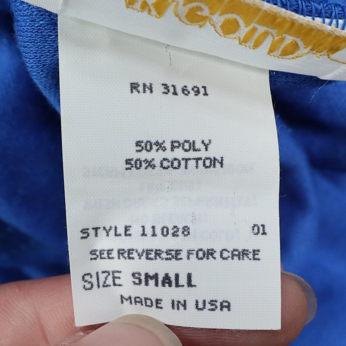 D.K. Gold Midi Skirt Womens Small Vintage 90s Blue Cotton Blend Made in USA NWT - take2supply