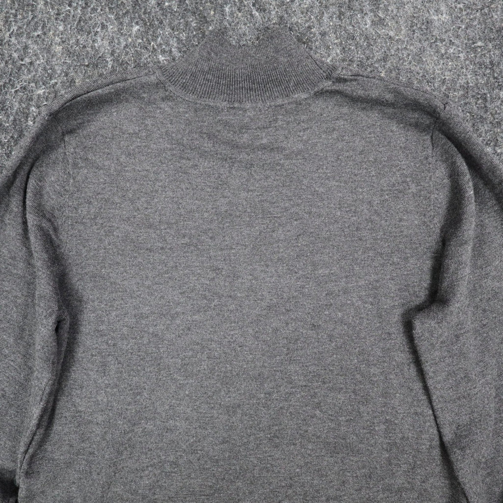 Erin London Women Large Mock Neck Balloon Sleeve Knit Top Gray 00125 NWT - take2supply