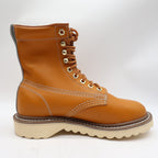 Walker Vintage 80s Work Boots Mens 3 E Tan Leather Deadstock New - take2supply