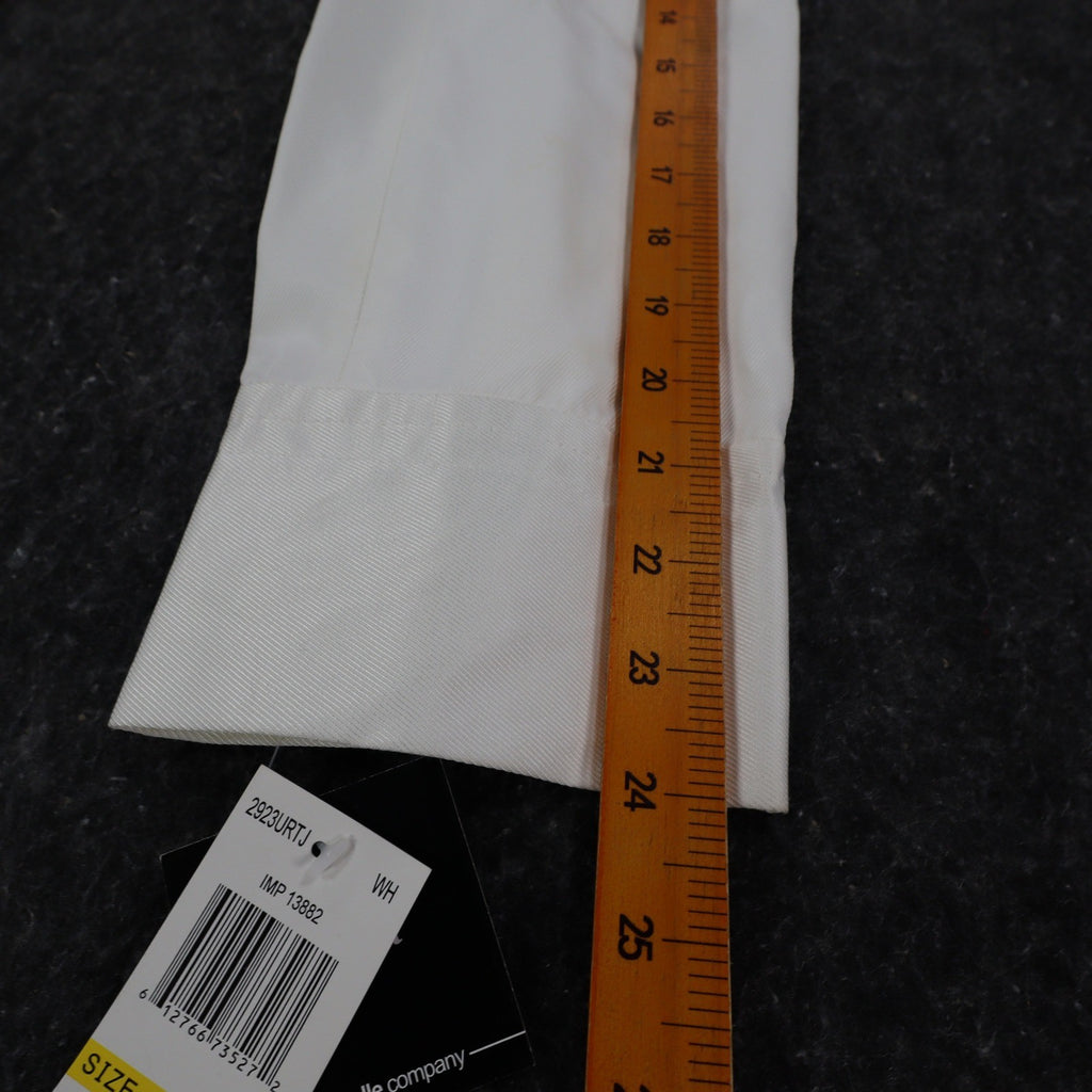 Takara Trench Coat Womens M White Belted Double Breasted Smocked NOS NWT - take2supply