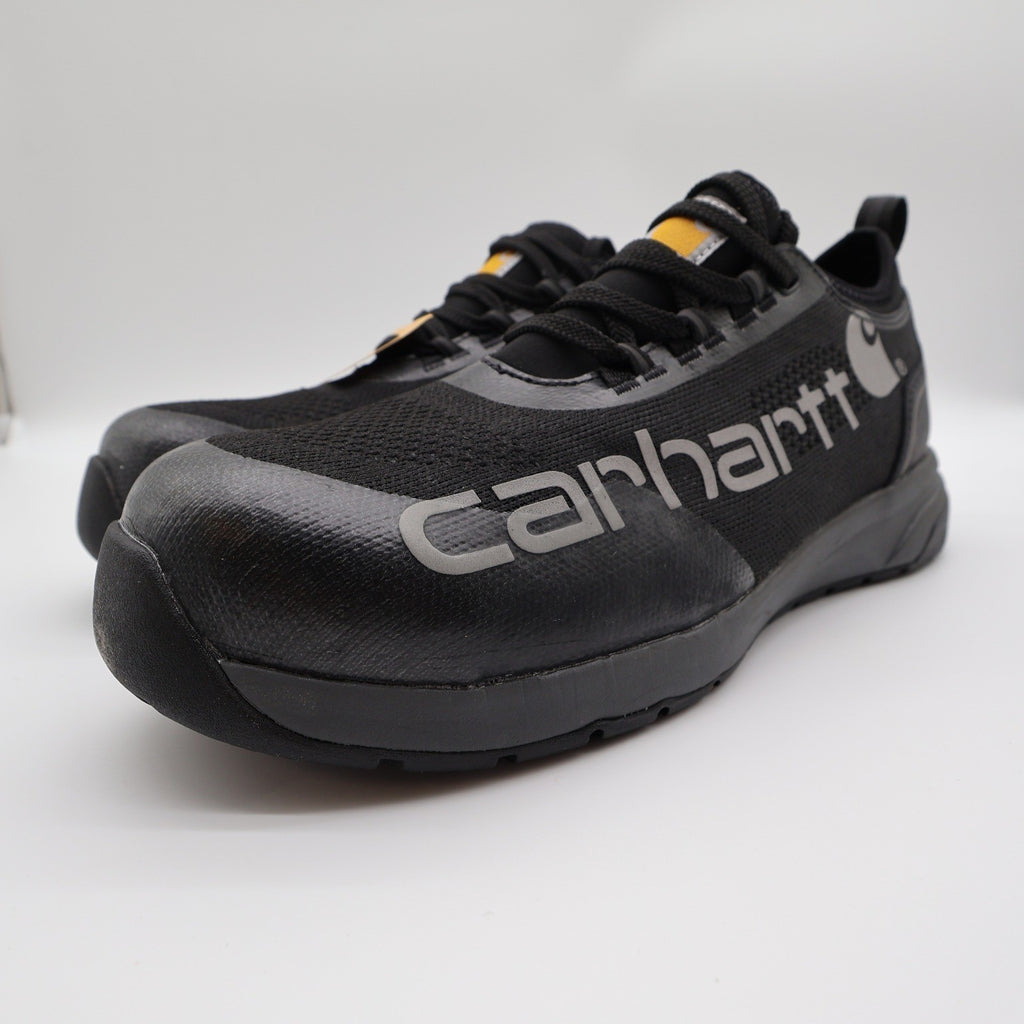 Carhartt Force Nano Composite Toe Work Shoe Mens 10W Black Knit Safety FA3401-M - take2supply