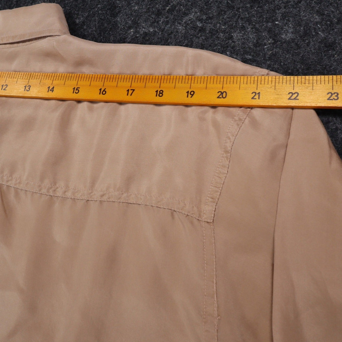 AFMK Collection by Moda Shirt Mens XL Tan 100% Silk Short Sleeve Button Down - take2supply