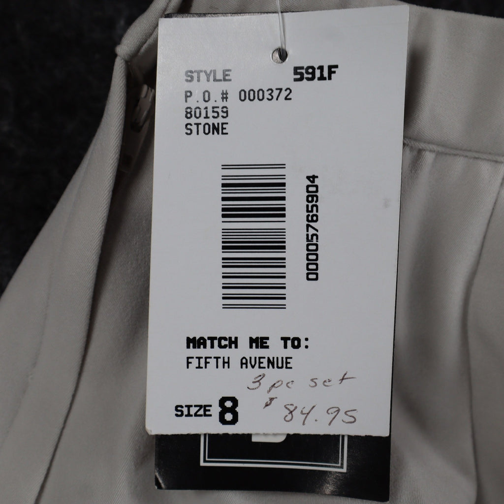 N Touch Pants Womens 8 Stone Stretch Straight Leg Side Zip NWT NOS - take2supply