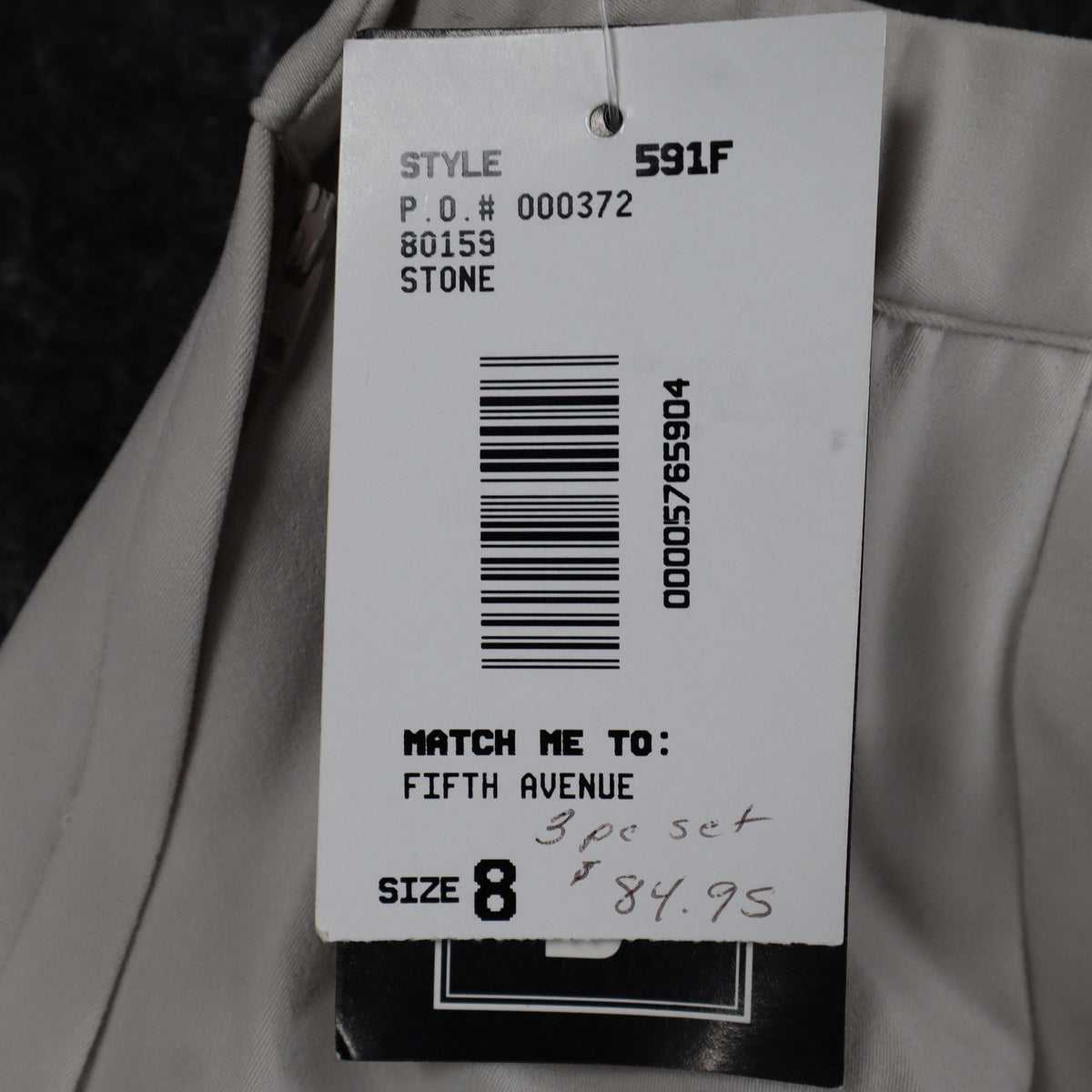 N Touch Pants Womens 8 Stone Stretch Straight Leg Side Zip NWT NOS - take2supply
