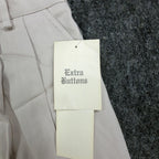 On The Verge Vintage 90s Pleated Shorts Womens 12 Beige Cotton NWT Made in USA - take2supply