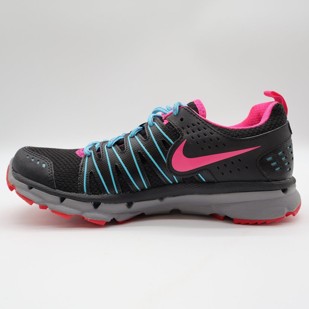 Nike Flex Trail 2 Womens 7 Black Pink Foil Gamma Blue Running Shoes 616681-001 - take2supply