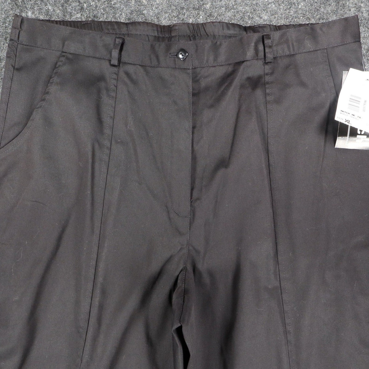 N Touch Straight Leg Pants Womens XL Black Cotton Stretch World Travel C872 - take2supply