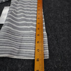 Erin London Womens M Gray White Striped Lace Up Hooded Tunic Top NWT - take2supply