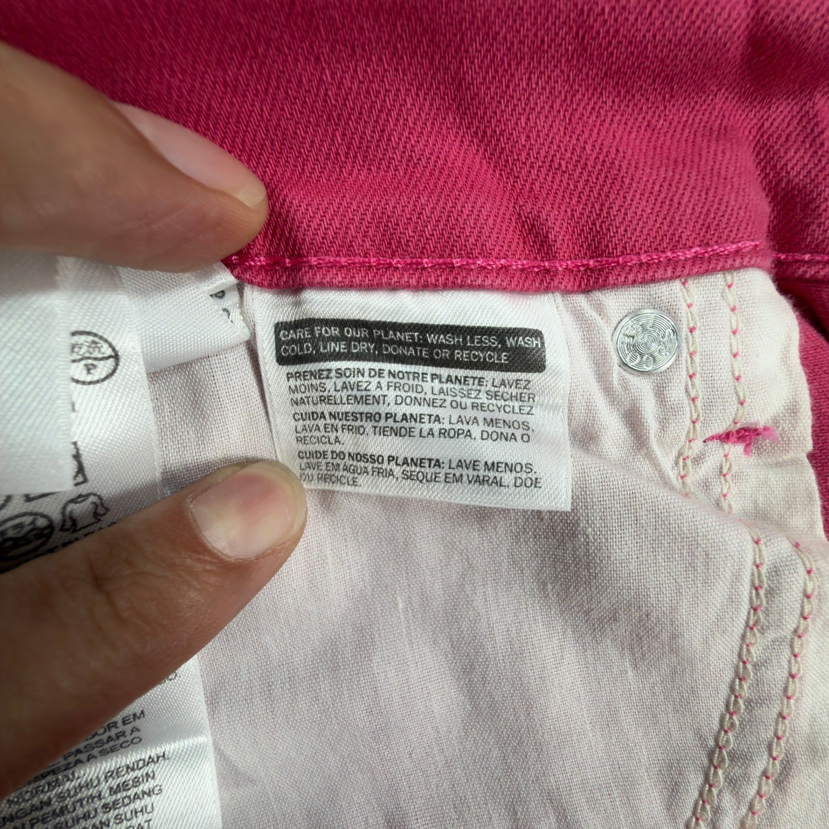 Levi's 505 Straight Leg Jeans Womens 12 Pink Cotton Blend NWT - take2supply