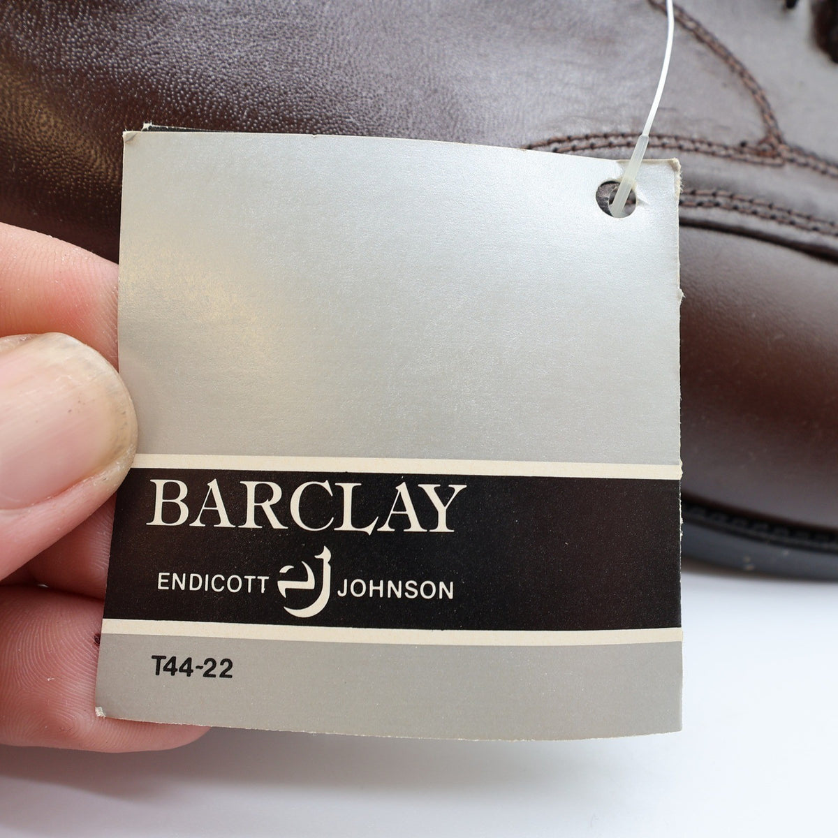 Barclay Endicott Johnson Brown Leather Oxford Shoes Mens 11 EEE Wide Vintage USA - take2supply