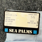 Vintage Sea Palms Shorts Womens 5-6 Light Blue High Waisted USA Deadstock NWT - take2supply