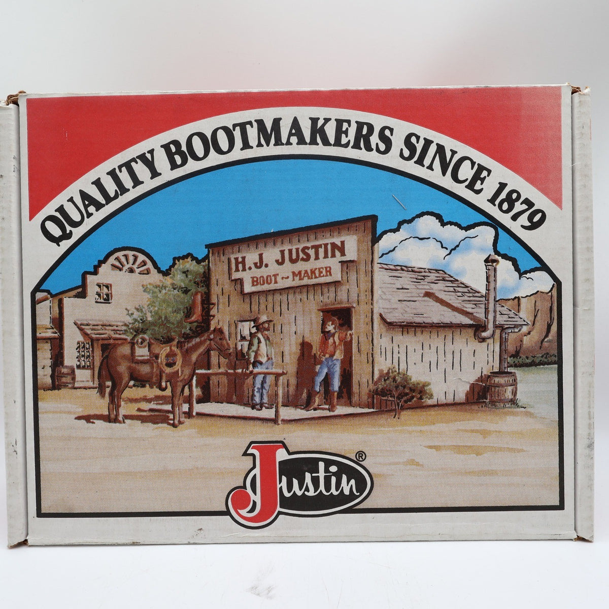 Justin Original Roper Boots Kids 2 Red Leather Deadstock NWT 3791Y - take2supply