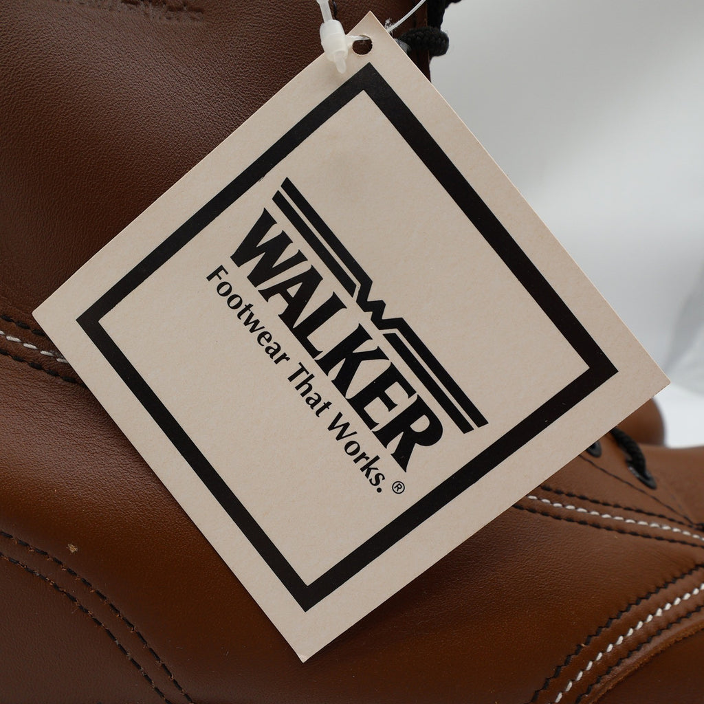 Walker Vintage 709 Work Boots Mens 12 D Brown Leather Deadstock New NIB USA Made - take2supply