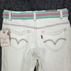 Levi's Y2K Bermuda Shorts Girls 14 White Ramie Cotton NWT C681 - take2supply