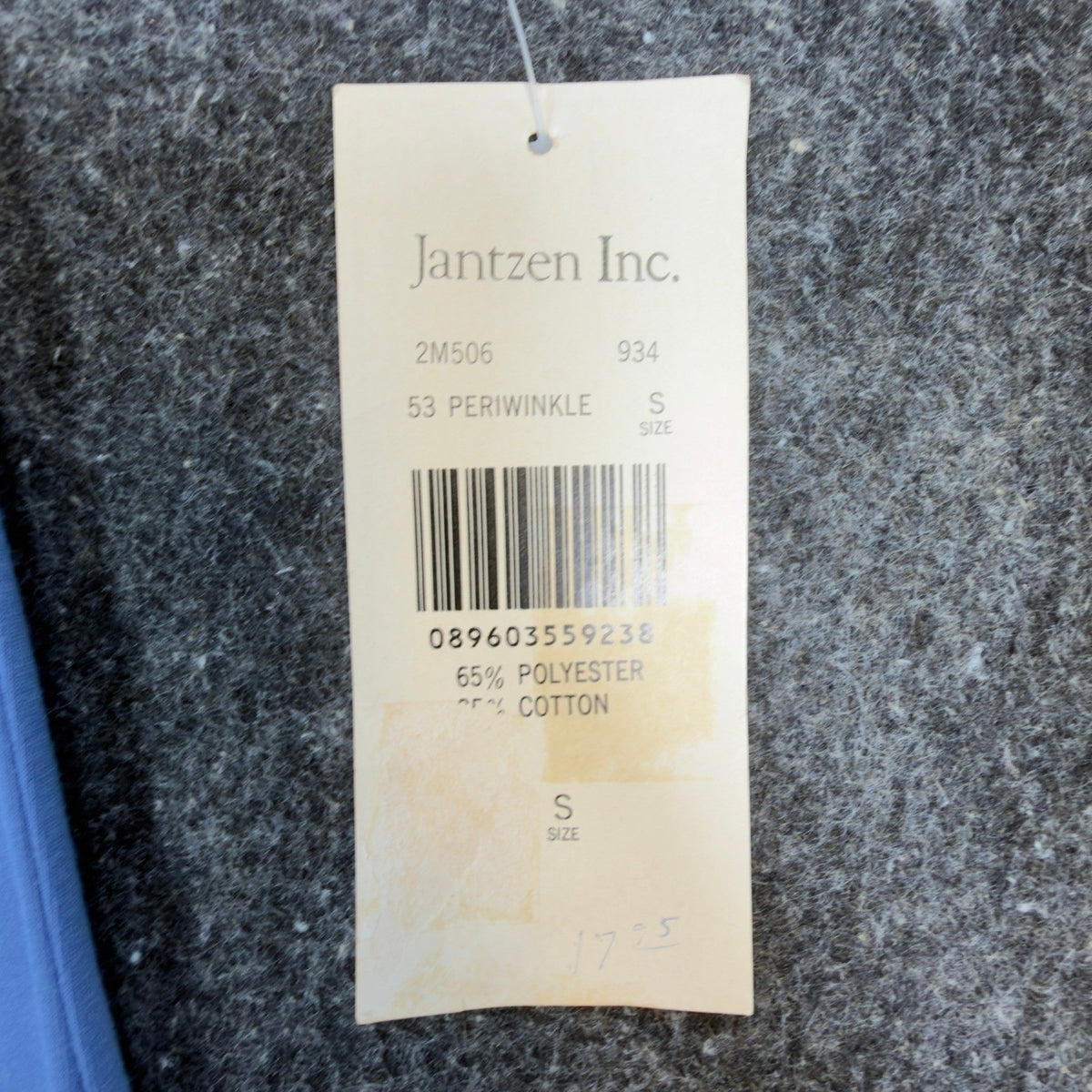 Jantzen Polo Shirt Mens Small Blue Poly Cotton Golf Deadstock NWT 2M506 - take2supply