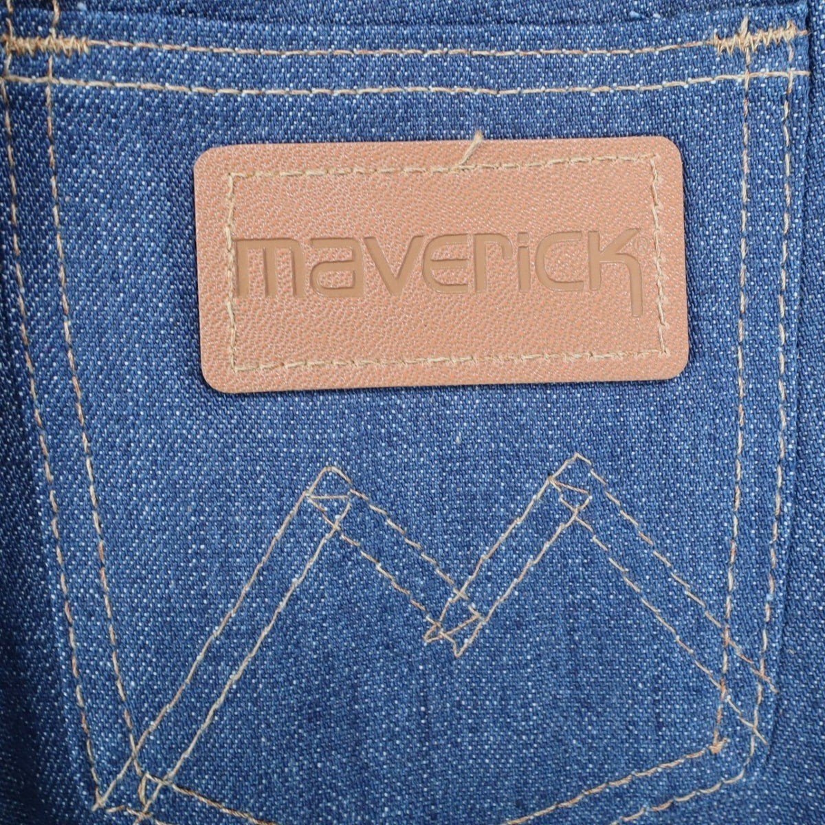 Young Maverick Boot Jean Kids 4 Vintage 70s Blue Denim Deadstock USA 75M16WD - take2supply