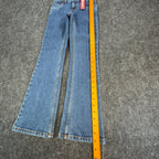 Levi's Vintage Y2K 517 Flare Jeans Girls Size 8 Slim Blue Denim NOS - take2supply
