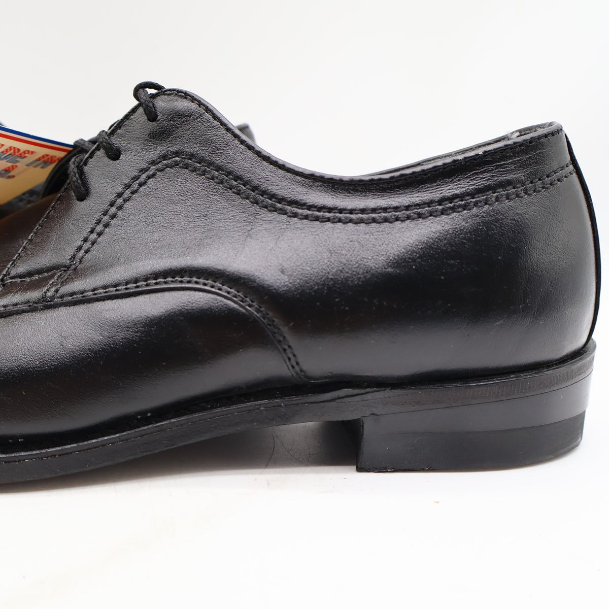 Barclay Oxford Dress Shoes Mens 10 D Vintage Black Leather Made in USA 90029 - take2supply