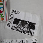 A'Milano Vintage 90s Jazz Graphic Tee Small White Single Stitch Deadstock NWT - take2supply