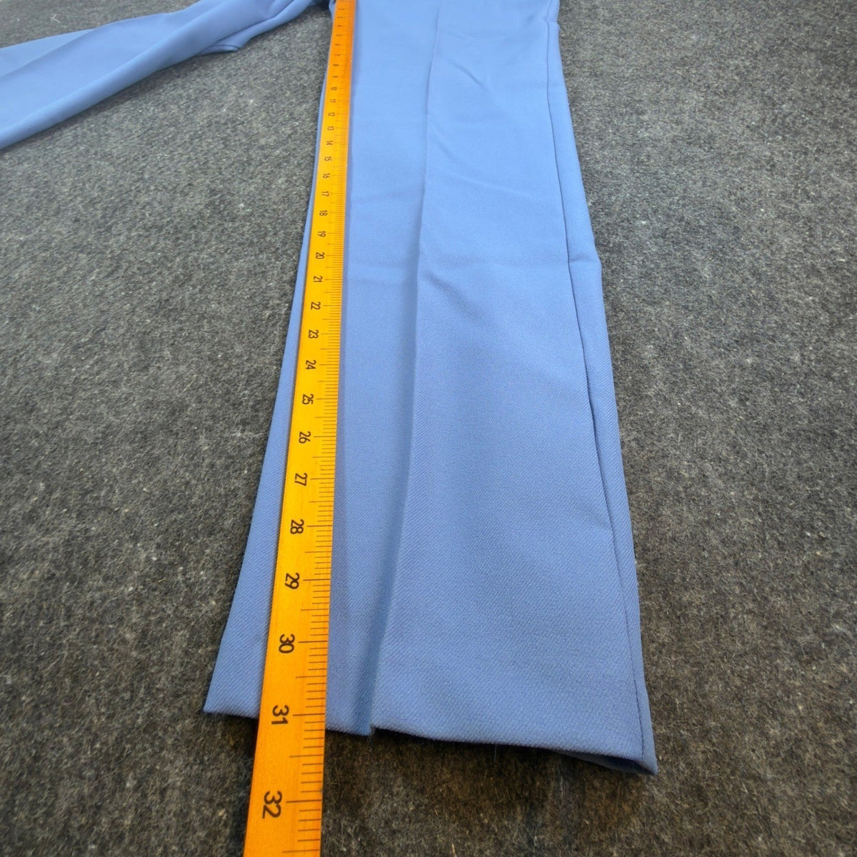 Donnkenny 80s Vintage Slacks Women 10 Blue Poly Visa Stretch High Waist NWT USA - take2supply