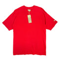Ferruche V-Neck Shirt Mens M Red Cotton Mesh Knit Deadstock Y2K 17-121 - take2supply
