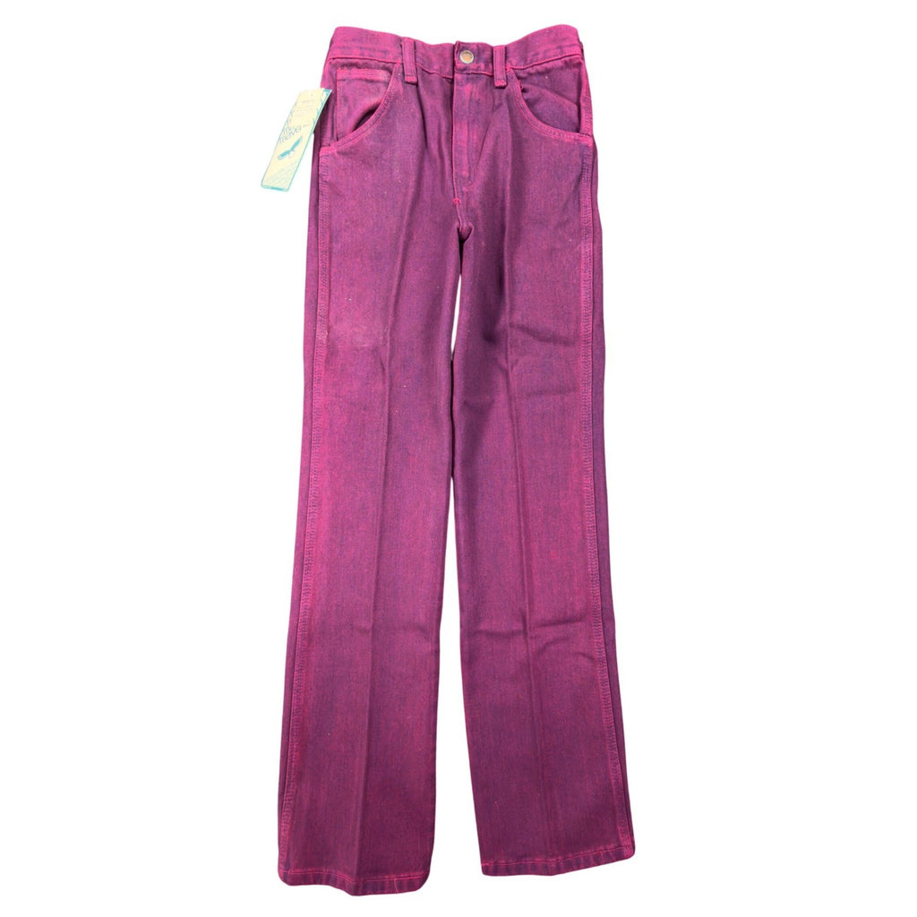 Young Maverick Jeans Girls 12 Reg Vintage 80s Pink Denim Straight Leg NWT USA - take2supply