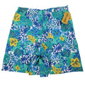 D.K. GOLD Shorts Small Vintage 90s Blue Green Floral Tropical Made in USA C985 - take2supply