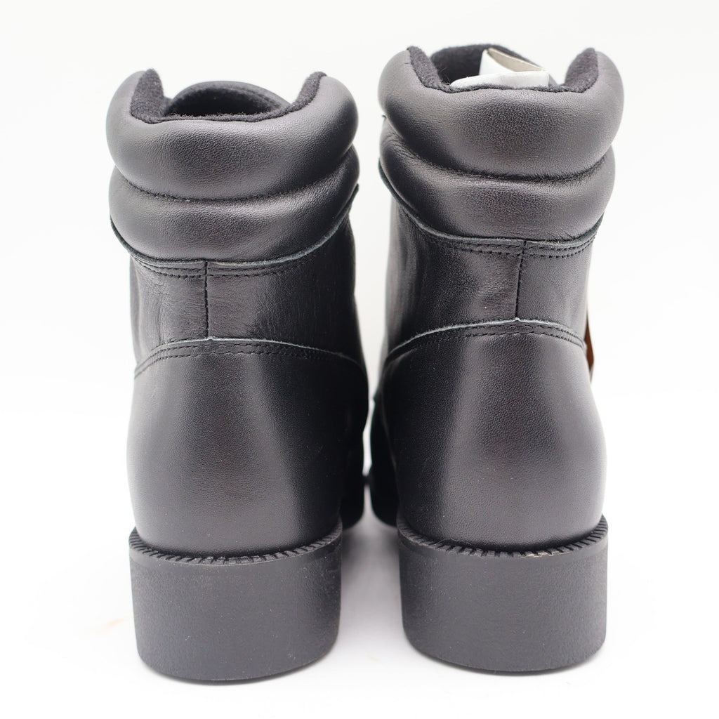 American West Saddle Brand Kiltie Boots Womens 7.5 Black Leather Vintage 2003 - take2supply