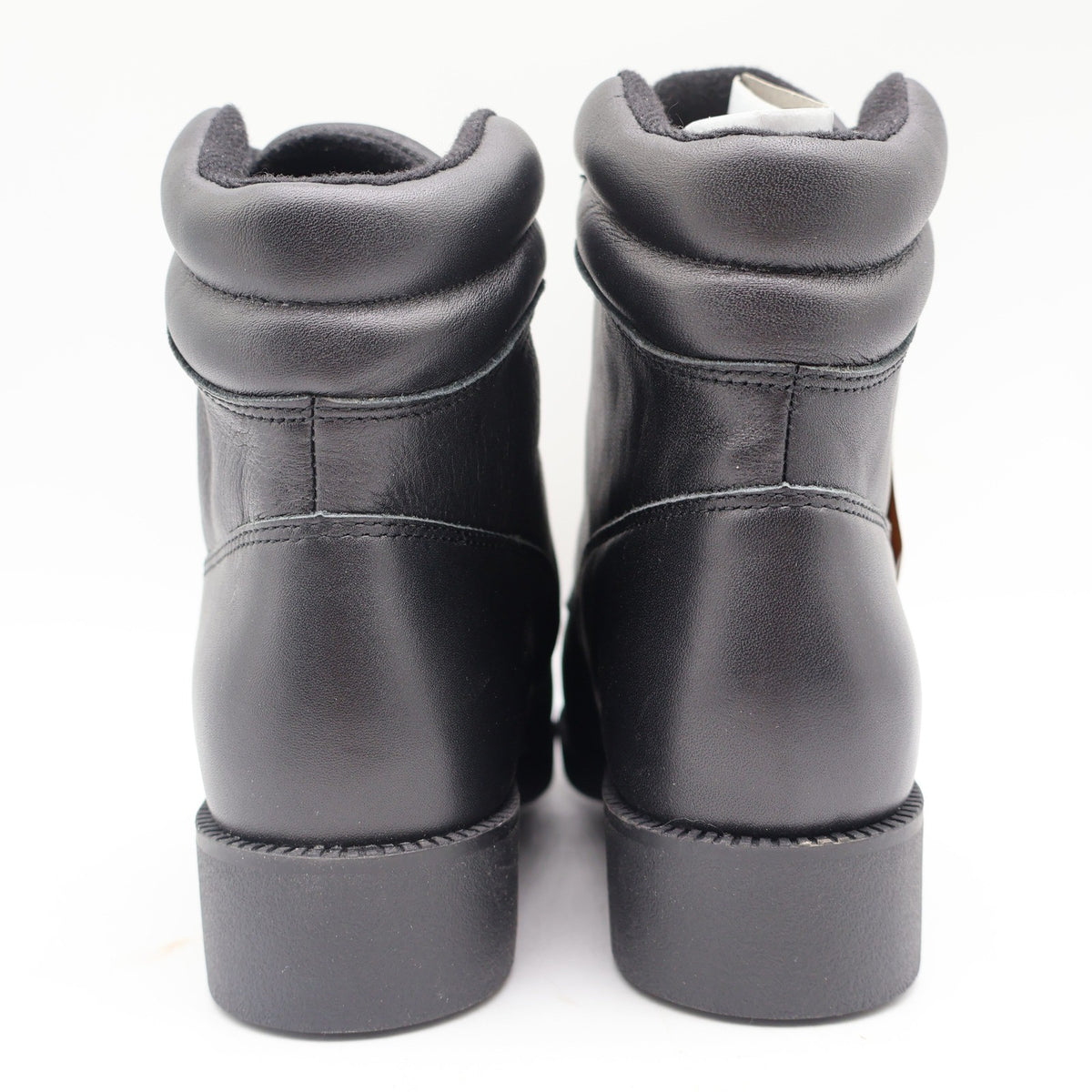 American West Saddle Brand Kiltie Boots Womens 7.5 Black Leather Vintage 2003 - take2supply