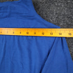 Zoé Ruched Mock Neck Top Womens P/S Blue Rayon Stretch Long Sleeve Canada NWT - take2supply