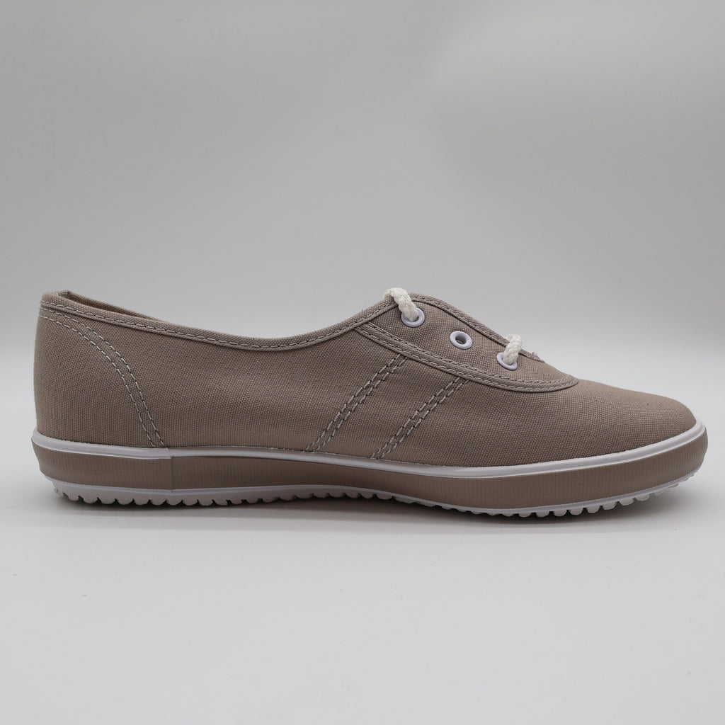 Grasshoppers Skiff Stone Sneakers Women 7.5 W Taupe Canvas Low Top Shoes EF9201 - take2supply