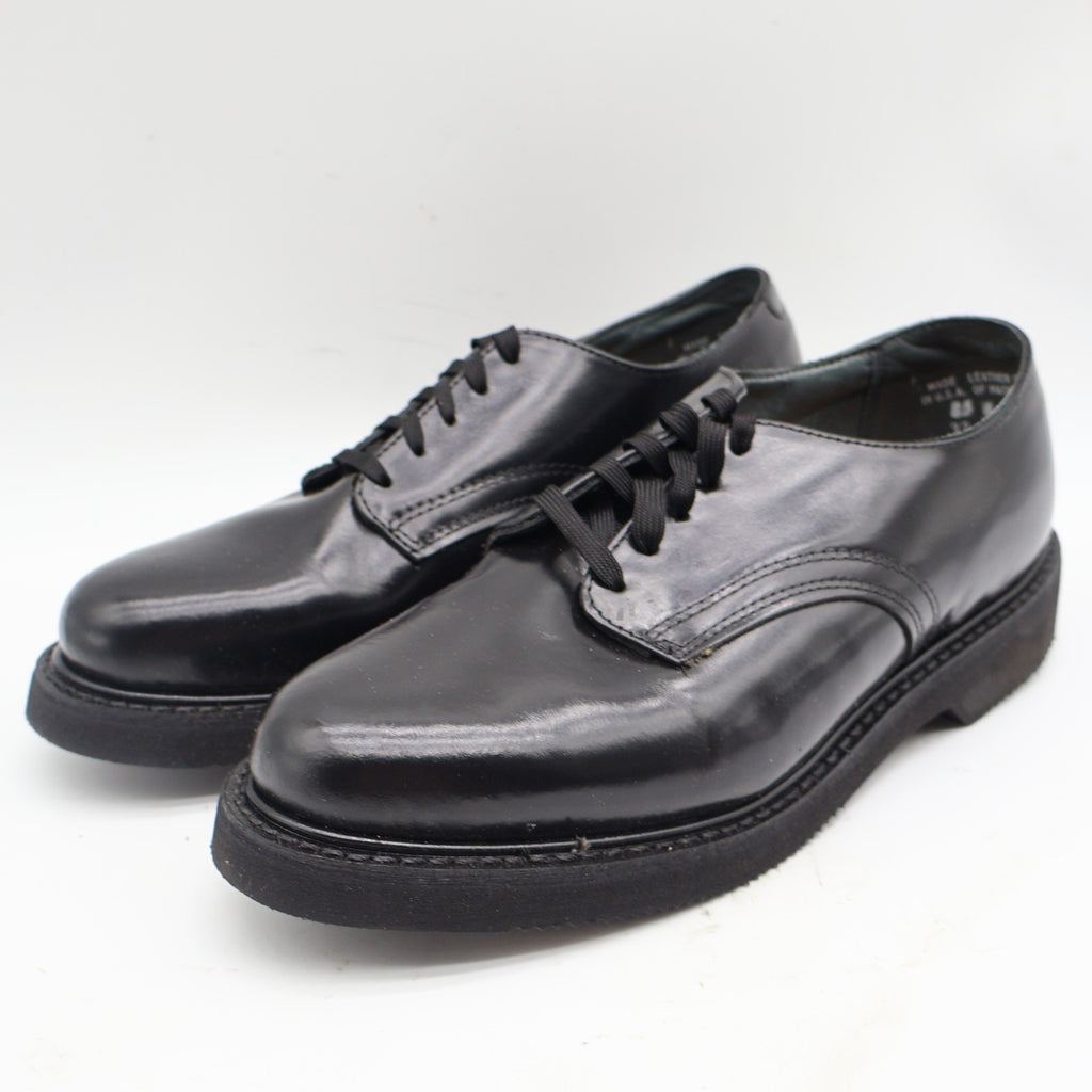 Carolina Uniform Service Oxford Mens 8.5 EE Wide Black Leather Shoes USA Made 32 - take2supply