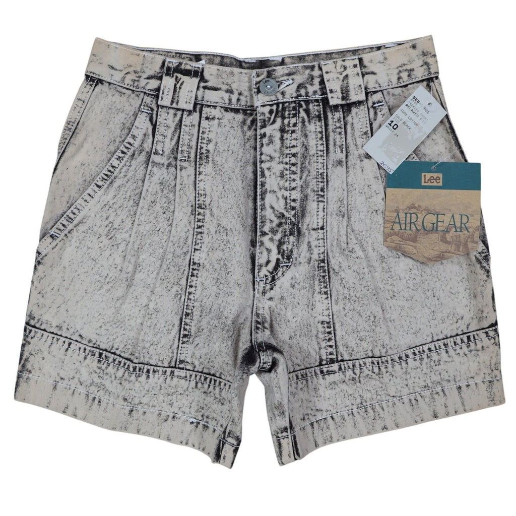 Lee Trekker Short Boys 10 Vintage 90s Cold Black Acid Wash Relaxed Fit Denim - take2supply