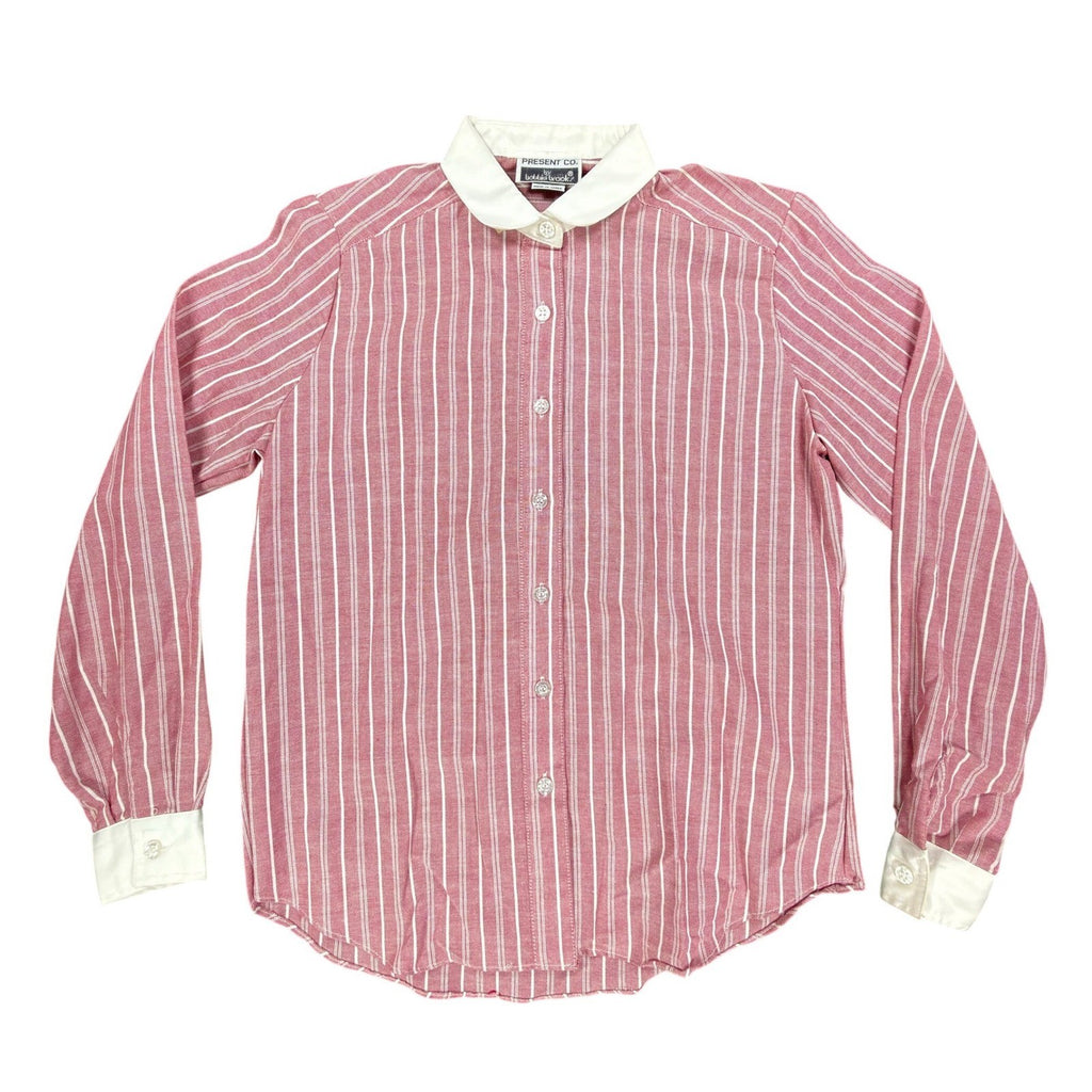 Bobbie Brooks Vintage 80s Striped Shirt Women 7/8 Red White NWT Deadstock - take2supply