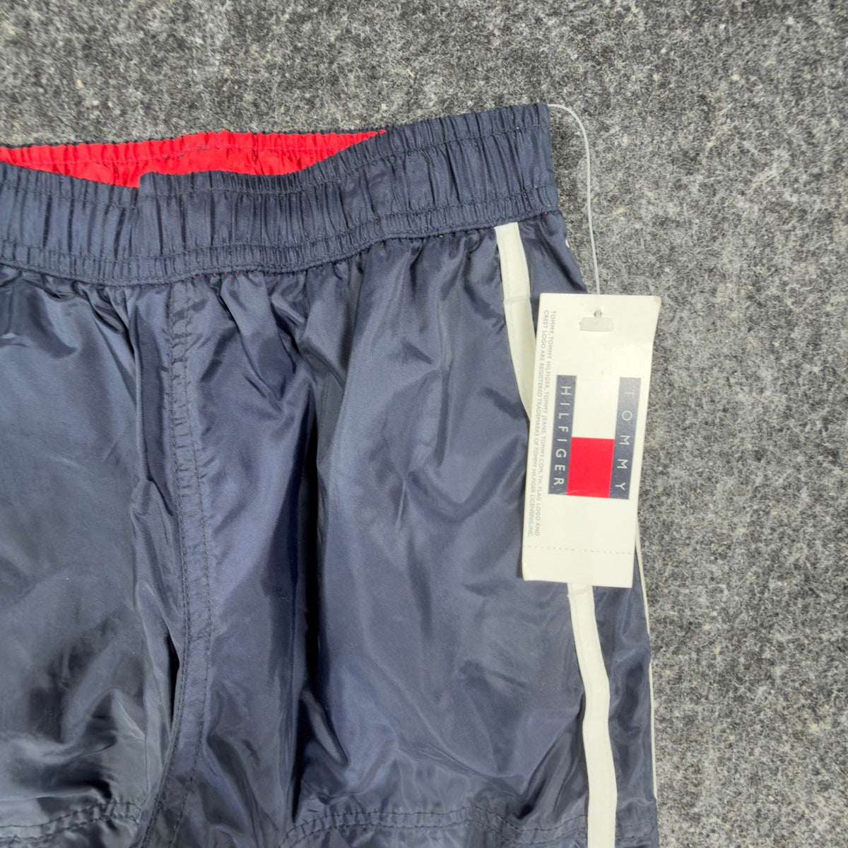Tommy Hilfiger Y2K Windbreaker Track Pants Kids 4 Navy Blue Nylon NWT Vintage - take2supply