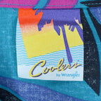 Wrangler Vintage 90s Button Up Shirt Mens Large Teal Cotton NWT C599 - take2supply
